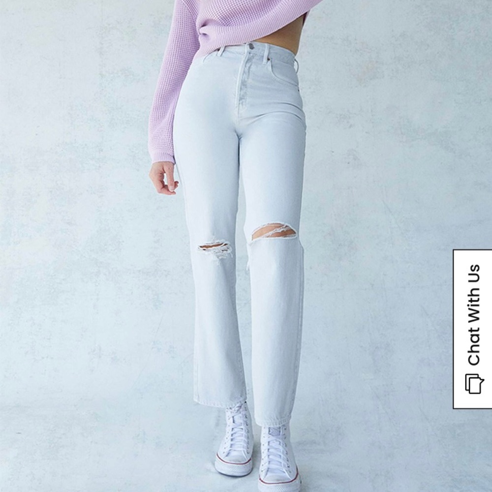 PacSun White Dad Jeans NWT